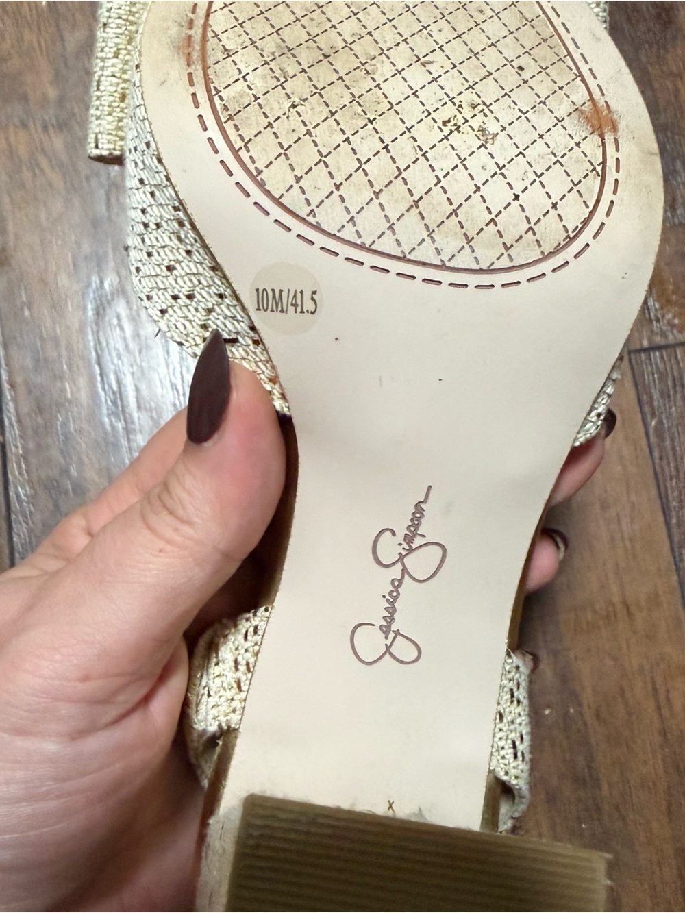 Jessica Simpson Nekira Slingback Block Heel Pumps With Bows size 10 - Picture 4 of 4